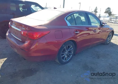 2014 Infiniti Q50 Premium z USA, uszkodzony, nr VIN JN1BV7AR8EM705258